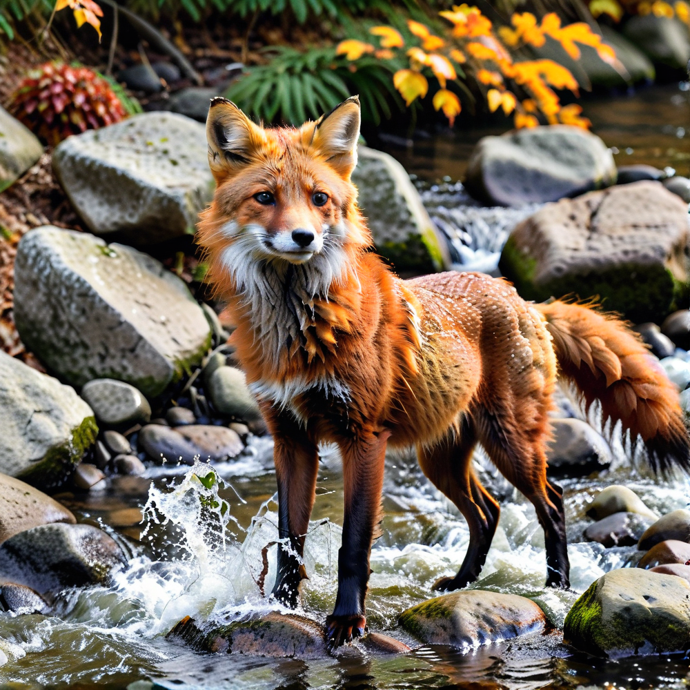 Riverside Fox: A Wildlife Snapshot